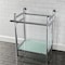 Kingston Brass VPB2216301 22-Inch Console Sink Base with Glass Shelf, Polished Chrome VPB2216301 - alternate 3